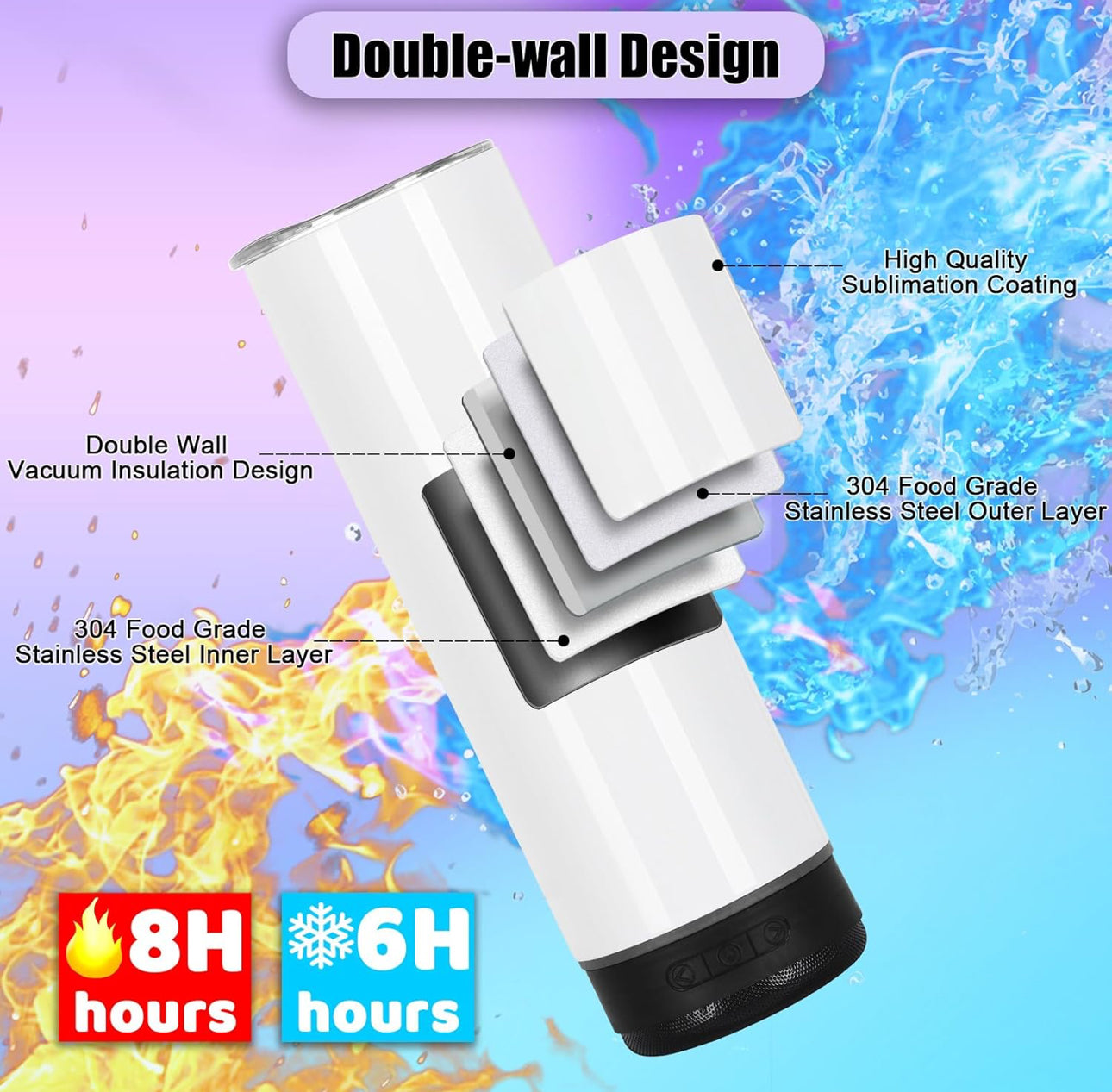 A.Custom Tumbler Bocina